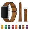 Ally Apple Watch 7-8 41mm 6-5-4 40mm Single Coil Deri Kayış Kordon 3-2-1 38mm-(5775)
