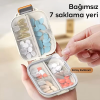 EZERE Taşınabilir seyahat ilaç kutusu 7 gün Bölmeli Büyük İlaç Kutusu-(5775)