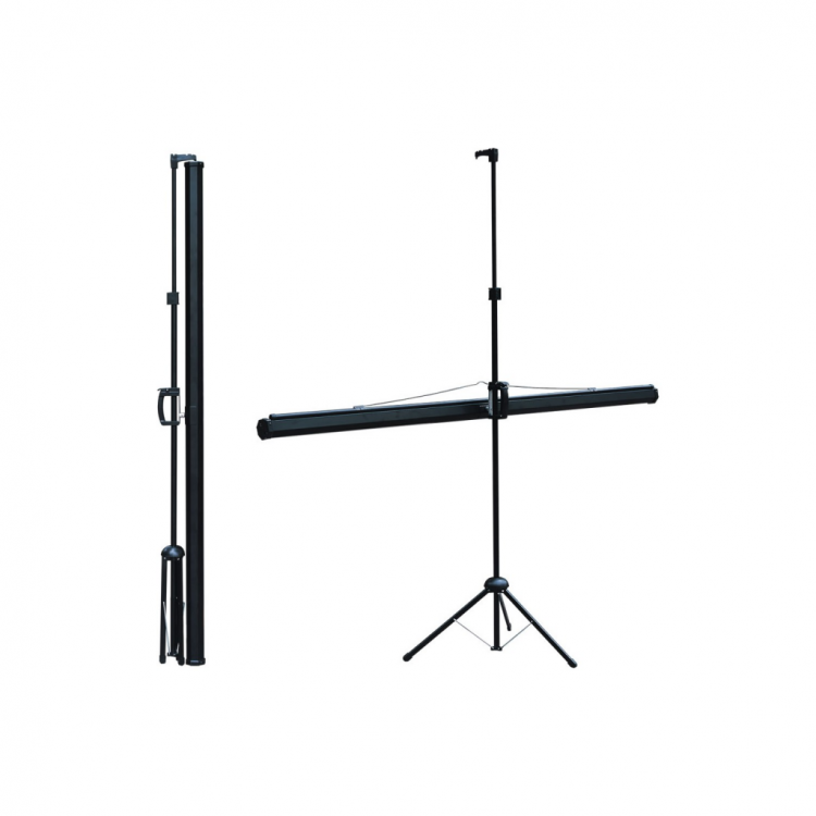 Codegen TX-20 TRIPOD PROJEKSİYON PERDESİ 200X200 (Arkası Siyah Fonlu - Taşınabilir Ayaklı Model)(1923)