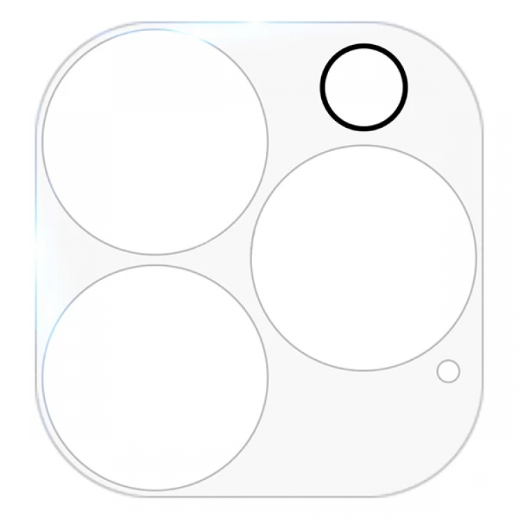 GOR İPhone 13 Pro 13 Pro Max 3D Tempered Cam Kamera Koruyucu 2Adet Set-(5775)