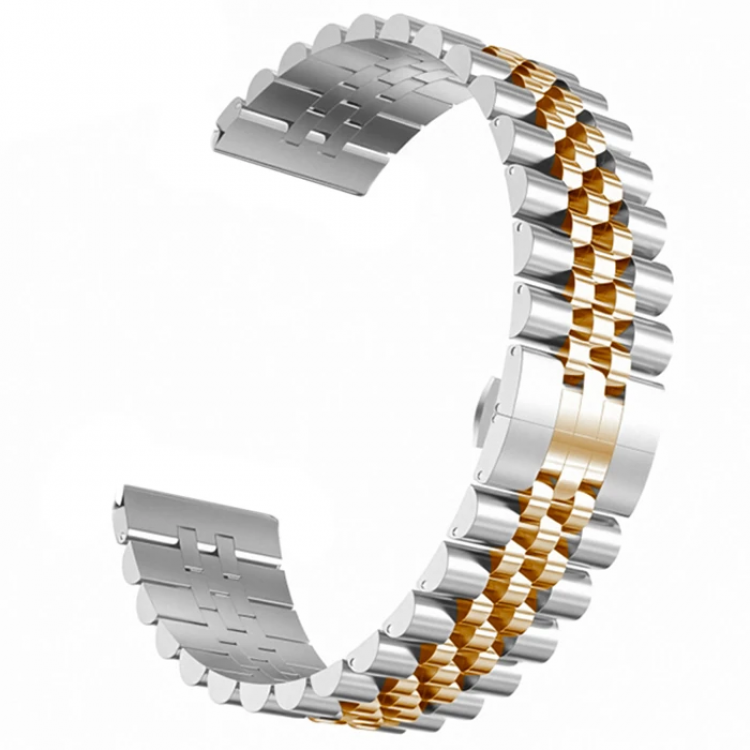 22MM Gear S3 Watch 4 -GT2 GT2E 46MM KayışKordon Seramik Paslanmaz Çelik-(5775)