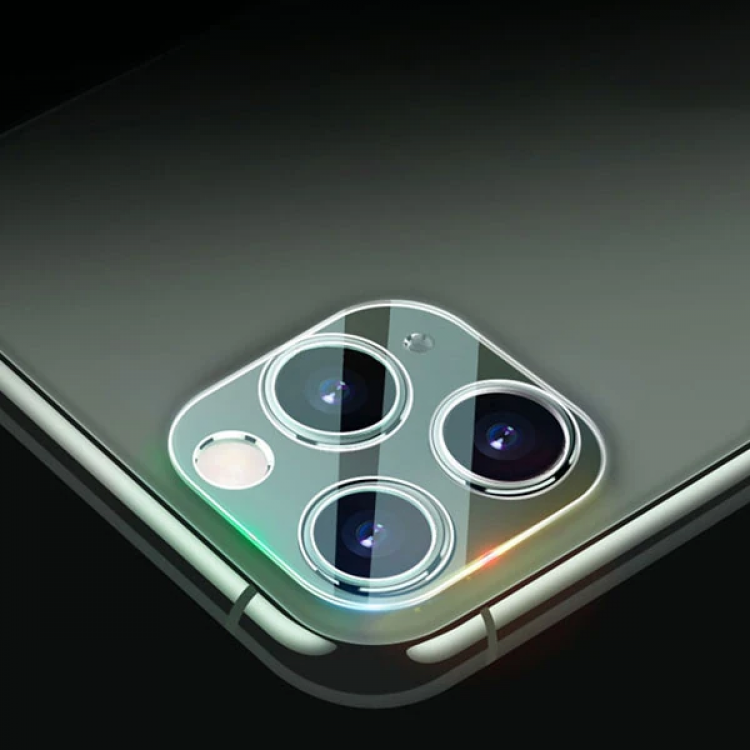 iPhone 12 6.1 Full Tempered Kamera Koruyucu Kırılmaz Cam-(5775)