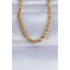 316L Çelik Gold Renk Arpa Model Kolye 5886