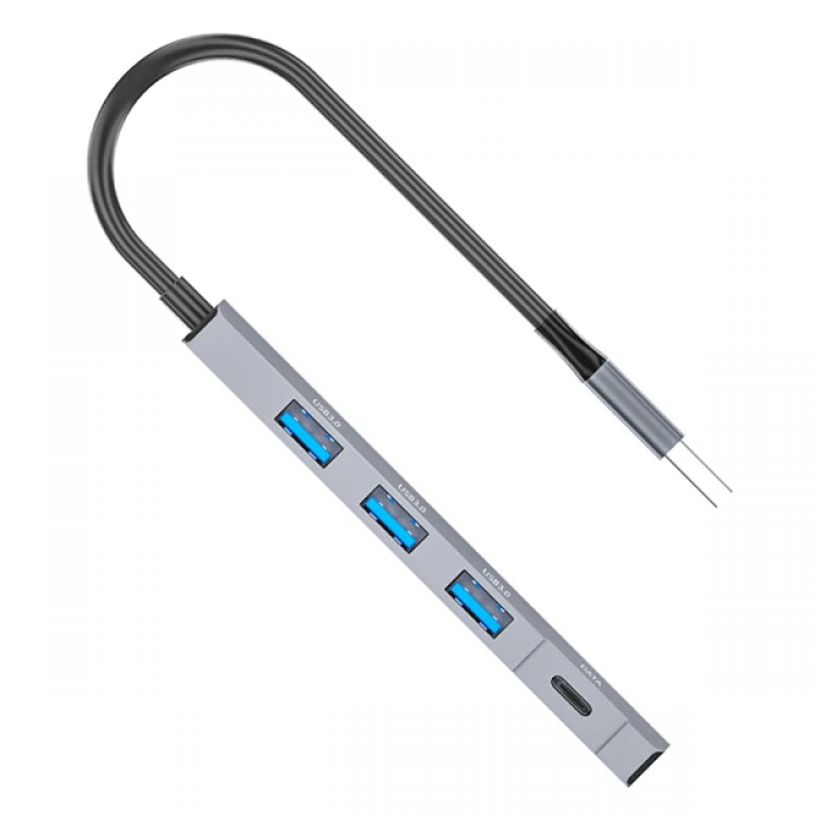 Ally ADS-309A 4in1 USB to USB + Type-C Hub Adaptör Çevirici Dönüştürücü Çoğaltıcı-(5775)