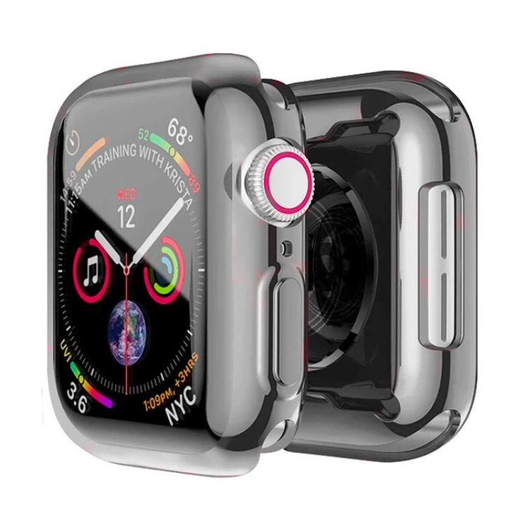 ALLY Apple Watch 7-8 45mm 360 Koruma Ultra Slim Silikon Kılıf-(5775)