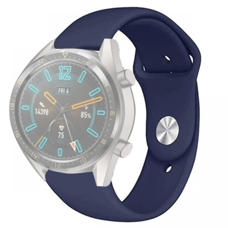 22MM Silikon Kayış Kordon Gear S3 Watch 4 -GT2 GT2E 46MM KayışKordon Watch Active 2 22MM-(5775)