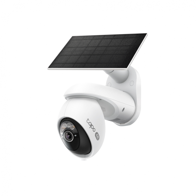 TP-LINK Tapo TC92 KIT (C660 KIT) 4K 80Mpix Dış Mekan IP65 WiFi 12Mt. Renkli Gece Görüşü İki Yönlü Ses Yapay Zeka Destekli Güneş Enerjili Güvenlik Kamerası Kiti(1923)