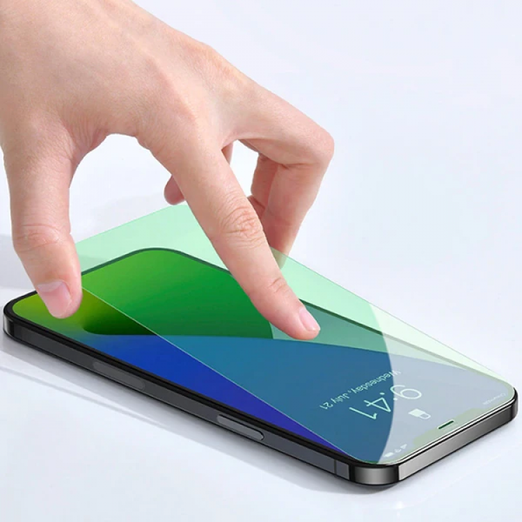 BASEUS İPhone 12 Mini 0.30mm Full Tempered Cam Ekran Koruyucu 2Set Anti-Bluelight-(5775)
