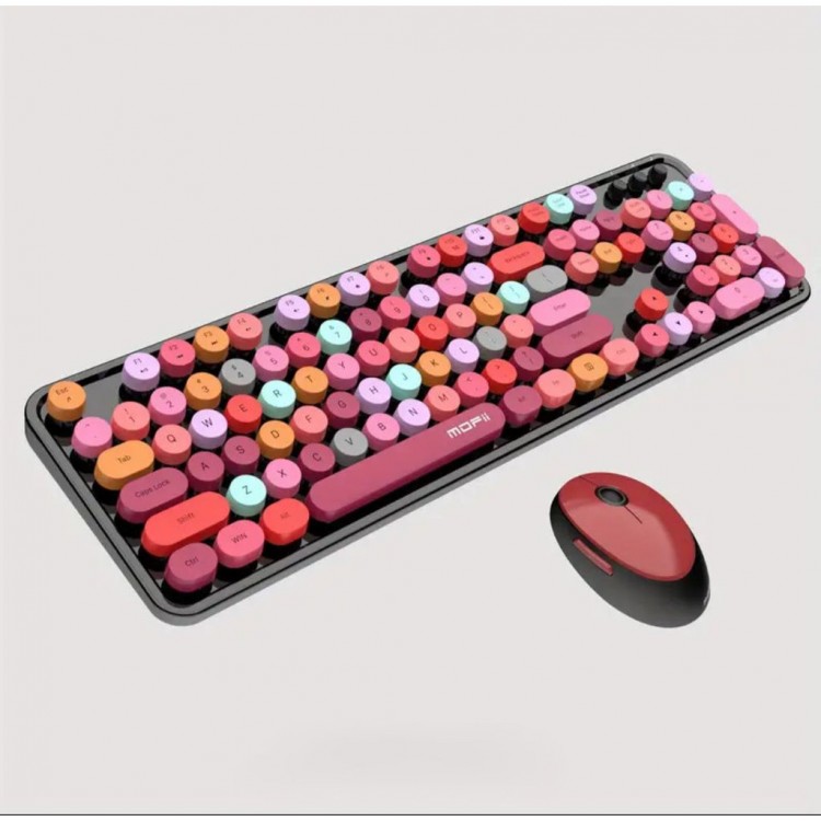 Mofii Zr513/K-S Sweet Kirmizi/Siyah Klavye Mouse Set