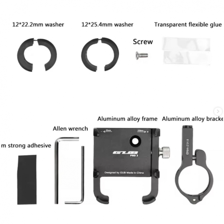 ZR Gub Pro 3 Dc Motosiklet Telefon Tutucu