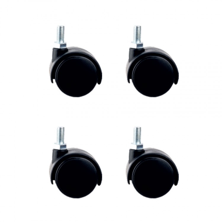 Büyük Plastik Vidalı Teker - 50MM HKS127 - 4 Adet