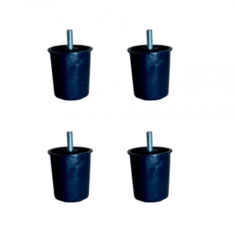 Baza Plastik Ayak - 58MM - Siyah M.3/8 HKS277 - 4 Adet