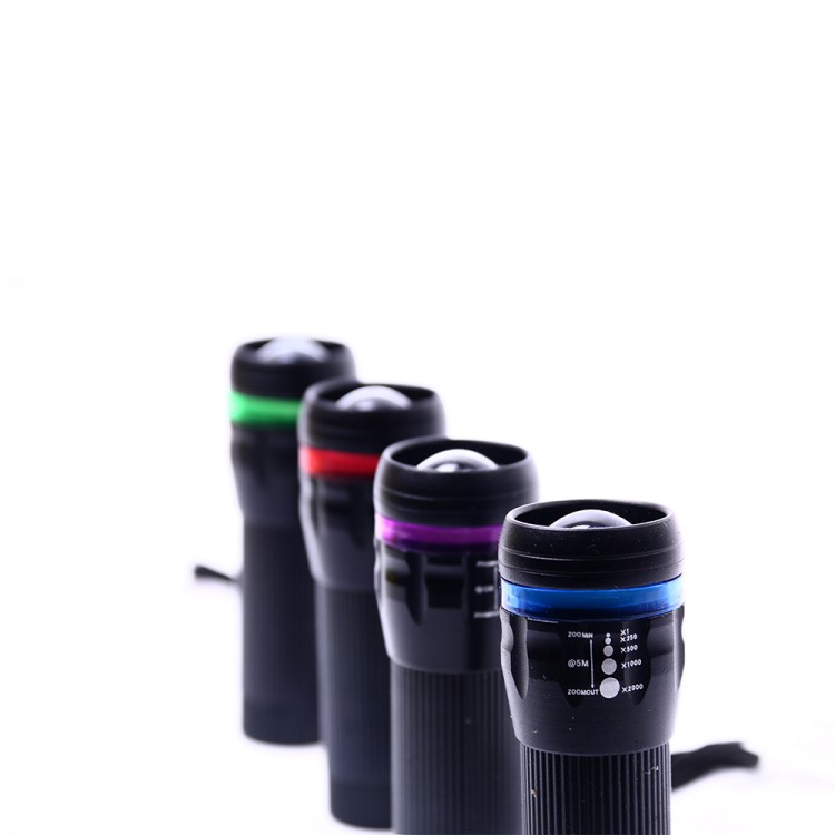 Strip Zoom Focused Flashlight High Power Illumination Adjustable Light BM-310