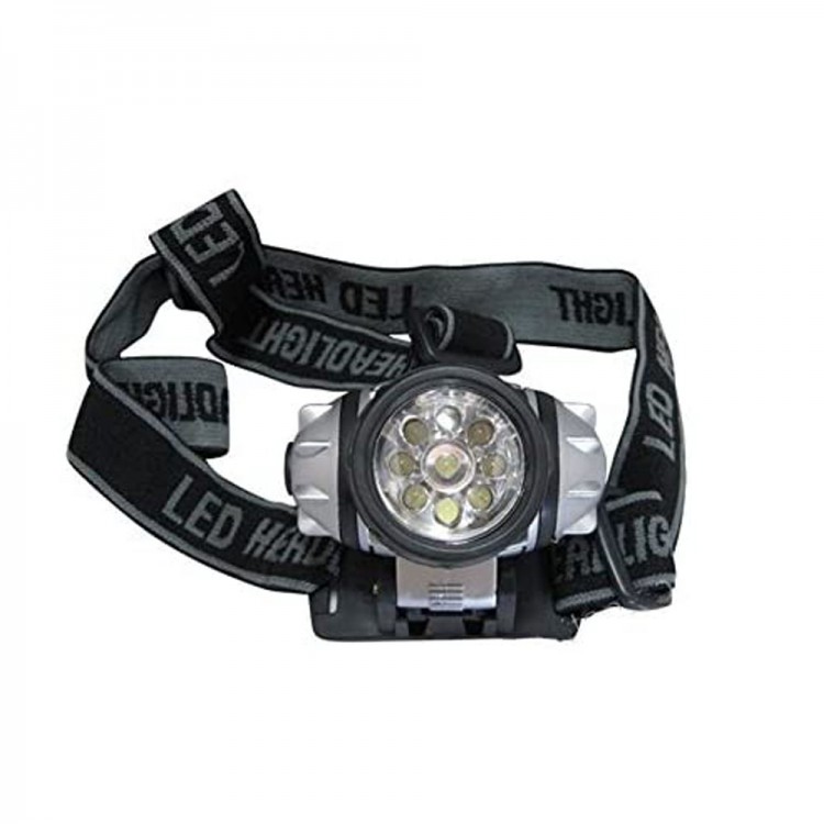 9 LED’li Pilli Kafa Lambası Güçlü Aydınlatma Kompakt Taşınabilir Model WT-042