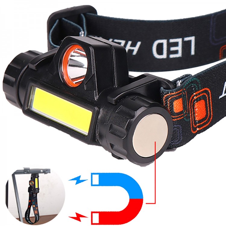 Rechargeable Durable Fishing Head Lamp Powerful LED LightingWater Resistant Model WT-056