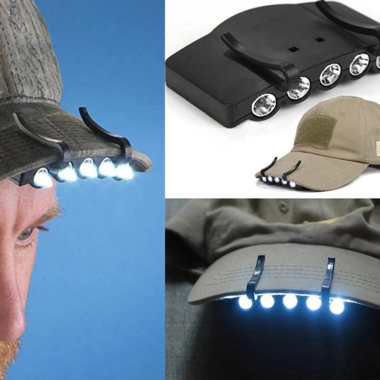 LED Lamp Mounted on Hat Strong Lighting Practical Use Camping and Outdoor Model WT-127