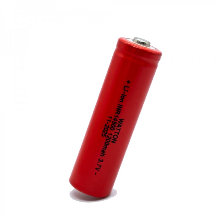 14500 1200mAh 3.7V Li-ion Rechargeable Battery Powerful Performance High Capacity WT-14500