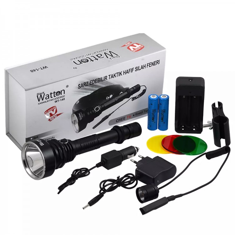 800 Lumen TX6 LED Flashlight Powerful Illumination Long Range Professional Model WT-148