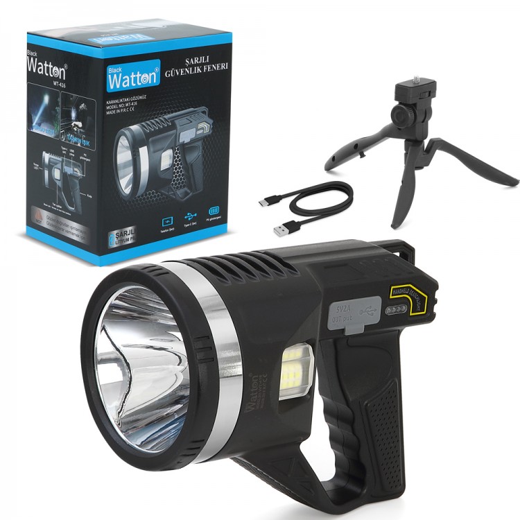 Powerful Rechargeable Flashlight – Camping, Construction Site and Outdoor WT-416