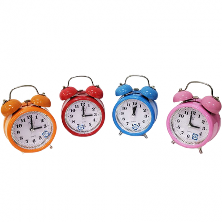 Metal Rattle Bell Table Clock