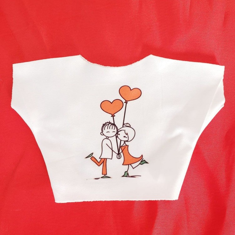 Happy Couple Themed Printed T-Shirt