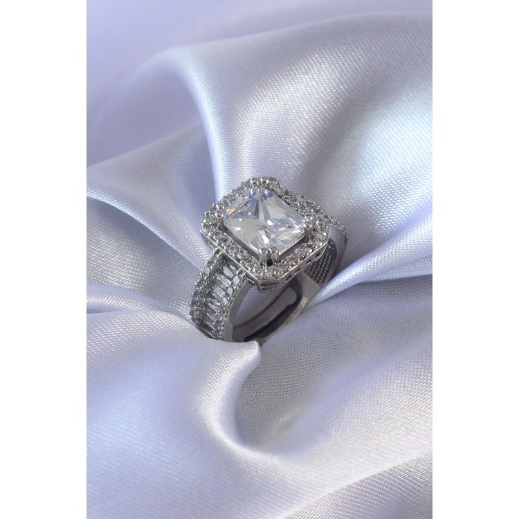 Zircon Stone Evil Eye Gold Plated Women's Ring - TJ-BYK2319