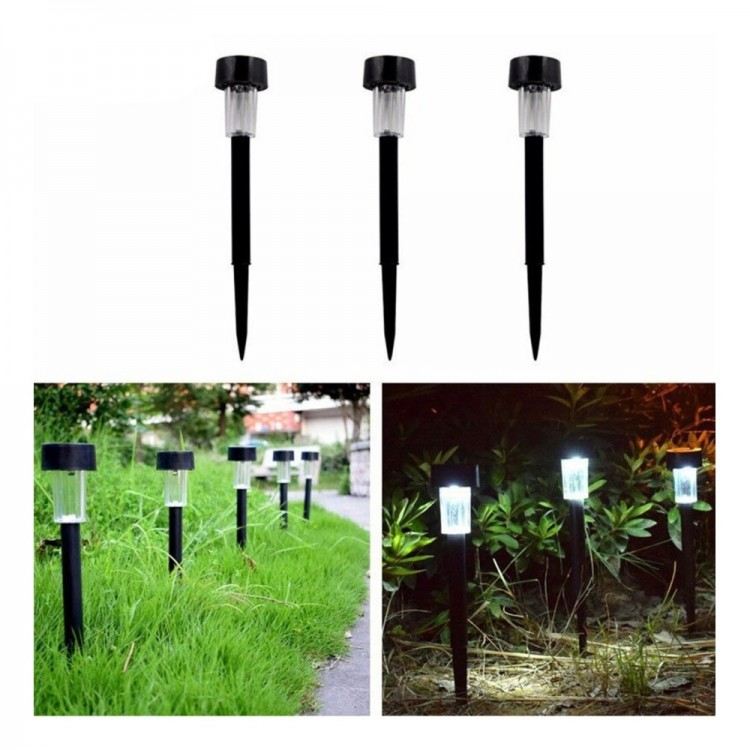 Güneş Enerjili Bahçe Lambası Plastik Saplama 10lu Set Güneş Enerjili Bahçe Lambası Plastik Saplama 10lu Set