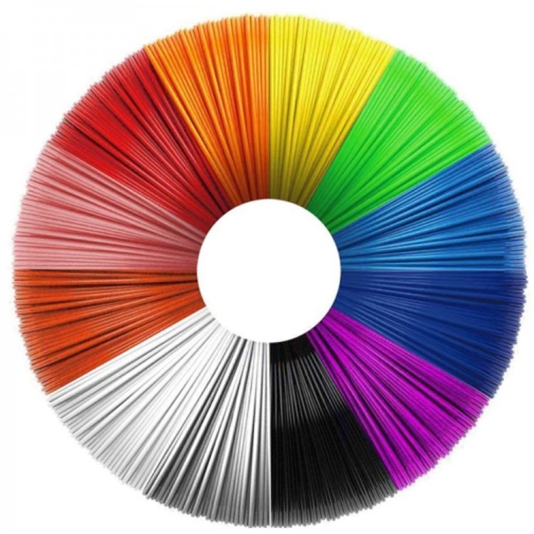 Filament for 3D Pen Printer, 10 Colors, Total 20 Meters Filament for 3D Pen Printer, 10 Colors, Total 20 Meters