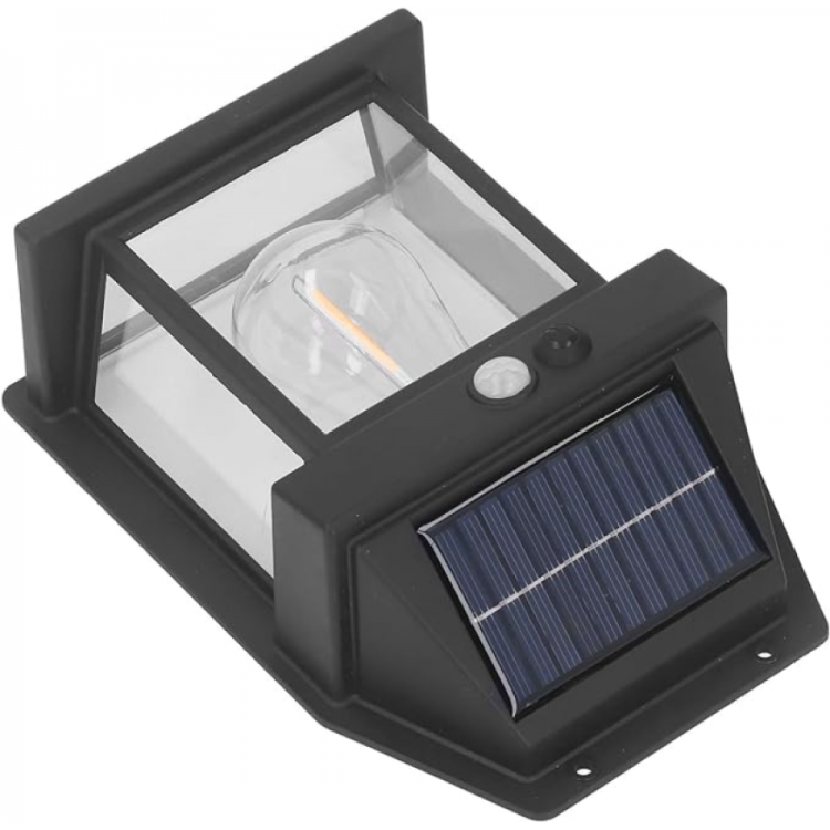 Solar-Powered Garden Lighting Applique Decor Solar and Sensor-Equipped Garden, Balcony, and Garage Lamp Solar-Powered Garden Lighting Applique Decor Solar and Sensor-Equipped Garden, Balcony, and Garage Lamp