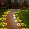 Daylight Yellow Led Solar Solar Powered Garden Lamp 10 Lu Set Metal Body