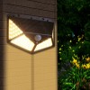 Daylight Yellow Led Motion Sensor Solar Powered Led Lighting Outdoor Garden 100 Led Li