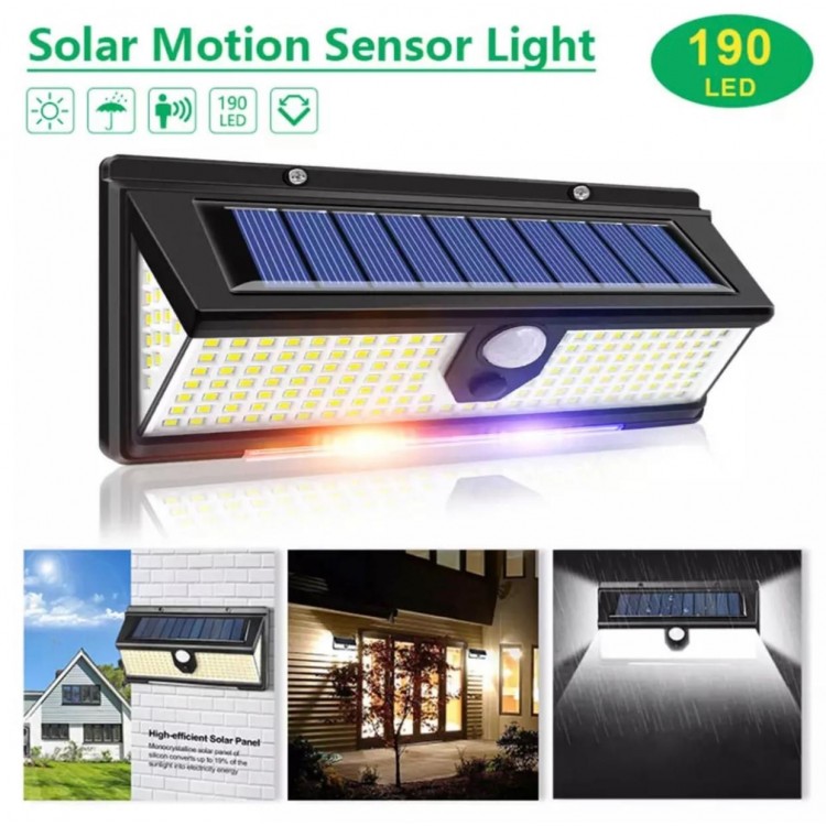 Solar Outdoor Garden Lamp 190 Led Cigarette Lighter