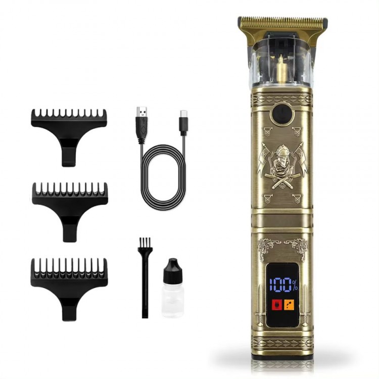 Professional Hair, Beard, Neck, and Body Pre-Laser Hair Removal Barber-Specific Shaving Machine with Metal Case KP-2931