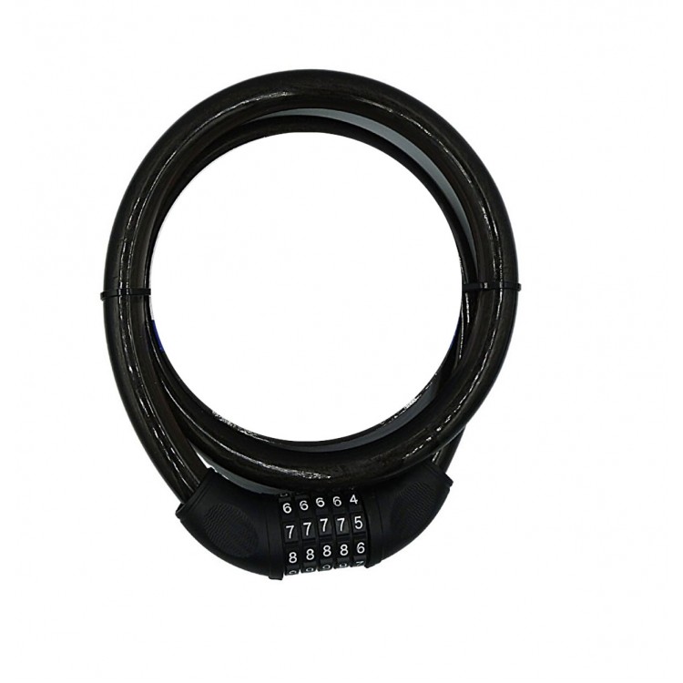 YM-747 120cm 20mm 5 Combination Black Motorcycle Lock