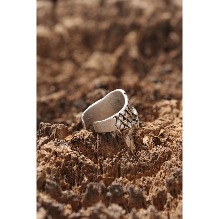 Adjustable Gold-Coloured Metal Coloured Zircon Stone Cherry Ring - TJ-BYK2081