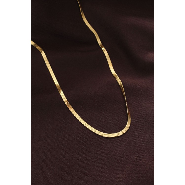 316L Stainless Steel Gold Color 60 cm Italian Chain Necklace - TJ-BKO6230 316L Stainless Steel Gold Color 60 cm Italian Chain Necklace - TJ-BKO6230