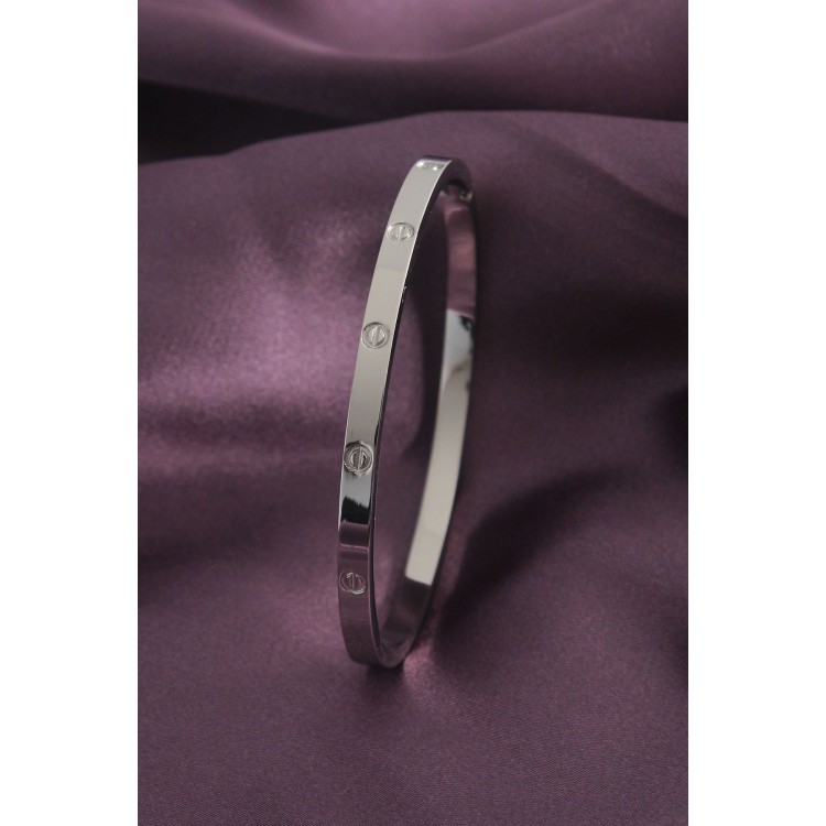 Steel Silver Color Women's Handcuffs - TJ-BB4833 Steel Silver Color Women's Handcuffs - TJ-BB4833