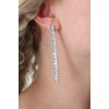 Silver Color Zircon Stone Women's Earrings - TJ-BKP7160