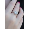 Zircon Stone Silver-Coloured Baguette Women's Ring - TJ-BYK2341