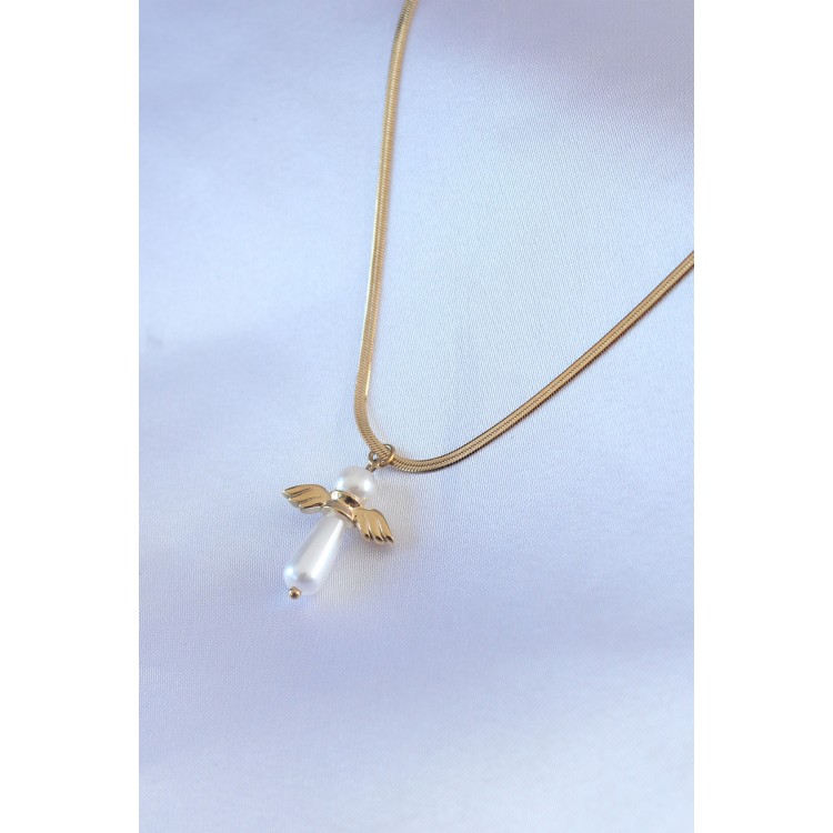 316L Çelik Gold Renk İtalyan Zincir Model Piyon Figür Kadın Kolye - TJ-BKO7427 316L Çelik Gold Renk İtalyan Zincir Model Piyon Figür Kadın Kolye - TJ-BKO7427