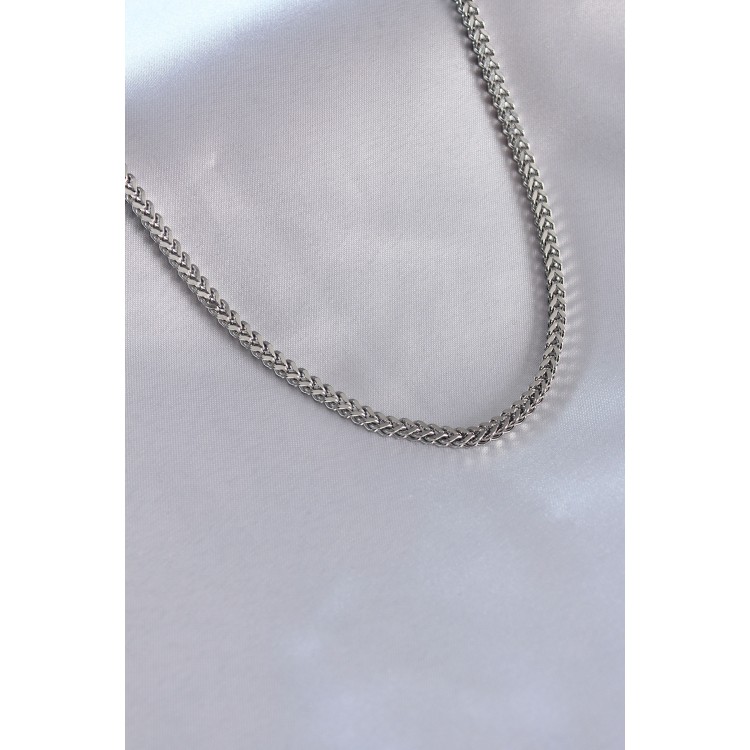 316L Steel Silver Color Chain Model Men's Necklace - TJ-ERK1337 316L Steel Silver Color Chain Model Men's Necklace - TJ-ERK1337