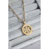 316L Steel Gold Color Snowflake Model Women's Necklace - TJ-BKO7666