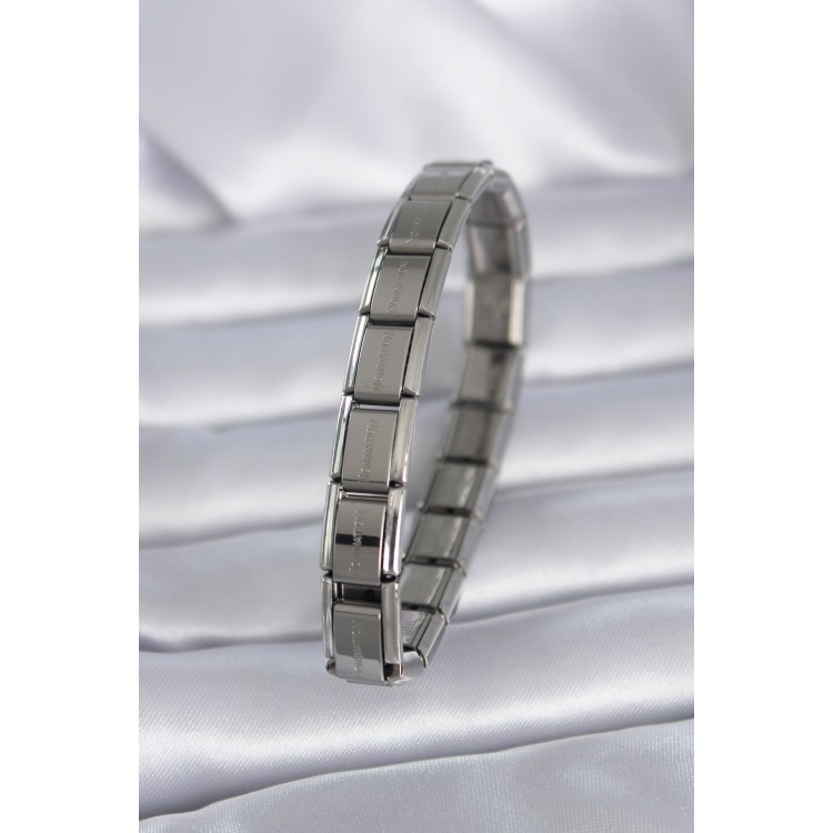316L Stainless Steel Silver Color Nominaition Model Women's Bracelet - TJ-BB5541 316L Stainless Steel Silver Color Nominaition Model Women's Bracelet - TJ-BB5541