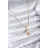 316L Steel Chain Gold Color Zircon Stone Baby Model Women's Necklace - TJ-BKO7836