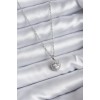 316L Steel Chain Silver Color Heart Model Charm Women's Necklace - TJ-BKO7852