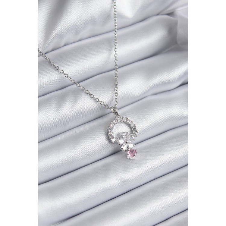 316L Steel Gold Color Zircon Stone Flower Model Women's Necklace - TJ-BKO8111 316L Steel Gold Color Zircon Stone Flower Model Women's Necklace - TJ-BKO8111