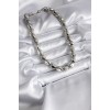 Brass Silver Color Women's Necklace - TJ-BKO8179