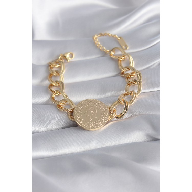 316L Çelik Gold Renk Tam Altn Model Samanyolu Kadın Bileklik - TJ-BB5866 316L Çelik Gold Renk Tam Altn Model Samanyolu Kadın Bileklik - TJ-BB5866