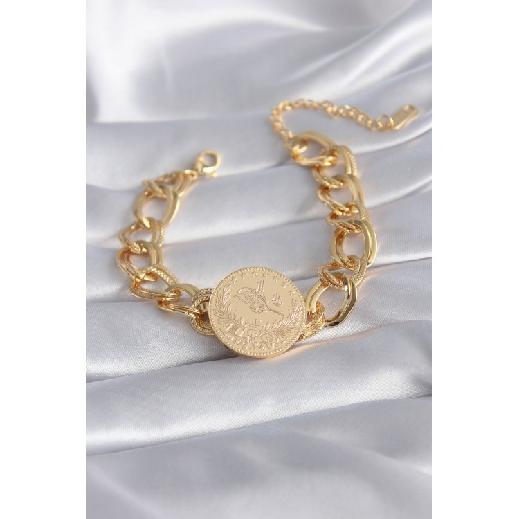 316L Çelik Gold Renk Reşt Altın Model Samanyolu Kadın Bileklik - TJ-BB5867 316L Çelik Gold Renk Reşt Altın Model Samanyolu Kadın Bileklik - TJ-BB5867