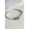 Authentic Silver Color Chain Engraved Plate Model Men's Bracelet - TJ-EB3614